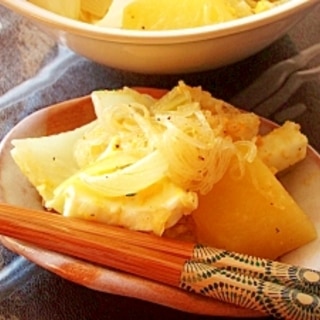 チキンビネガーで旨味野菜合わせ